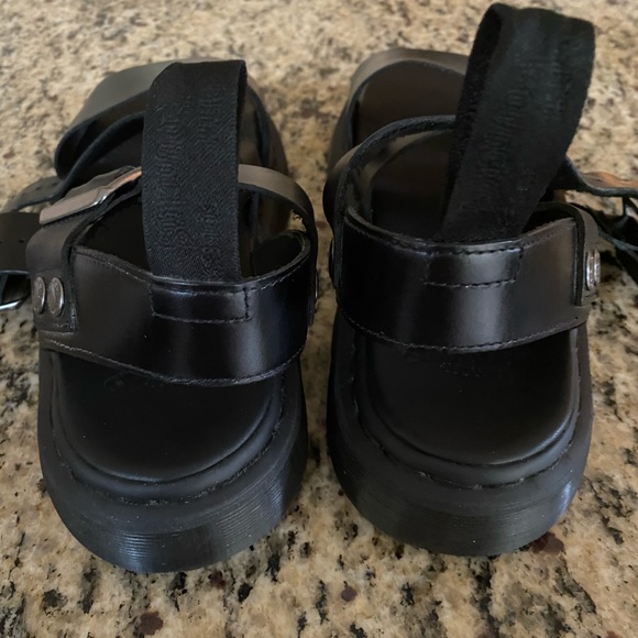 COPY - New Unisex, men’s size 11, 11.5 Dr. Martens Graphite leather black sanda… main image 8